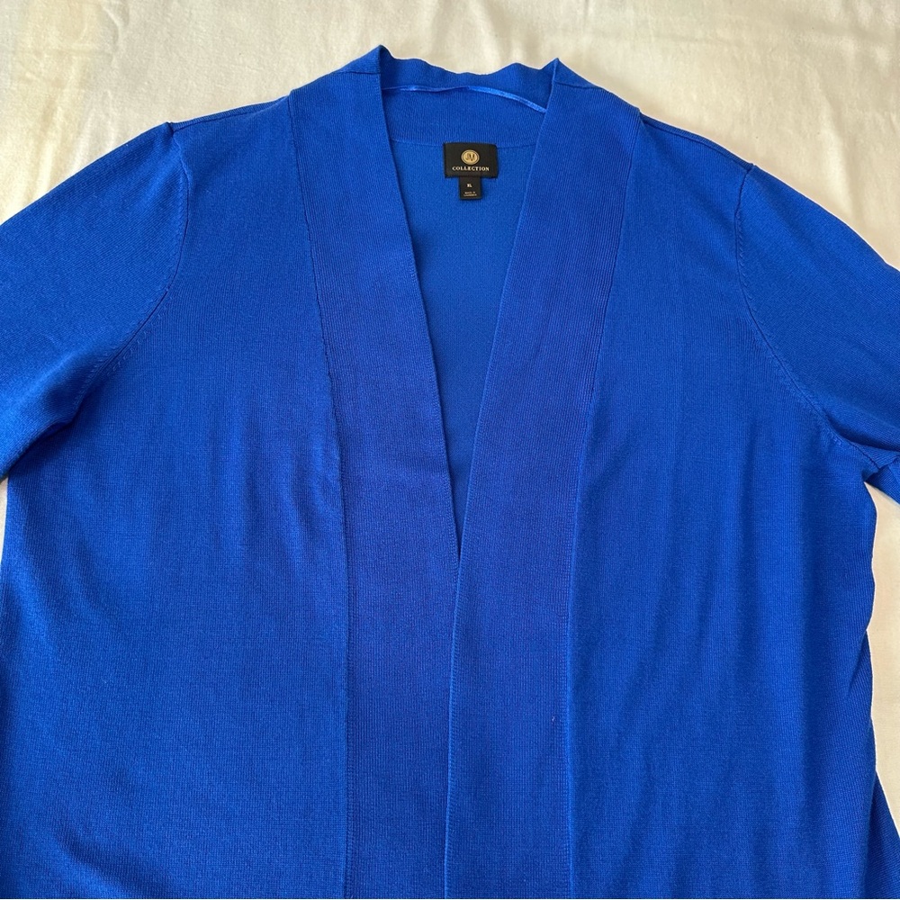 JM Collection Cardigan Women's XL Lagenlook Modern Office Pockets Lightweight - Picture 3 of 14